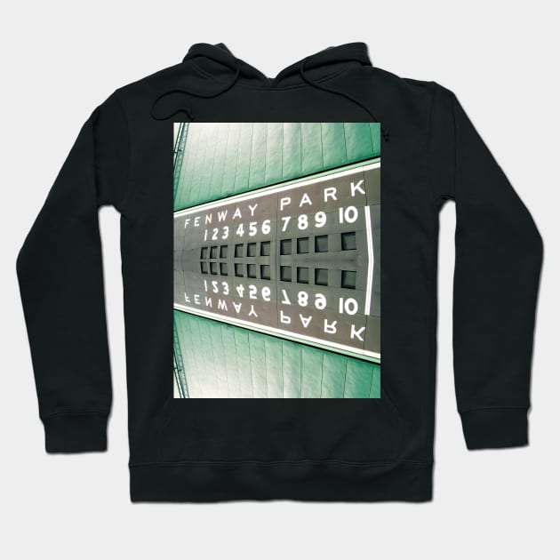 Green Monster (reflection) Hoodie by goldstreet